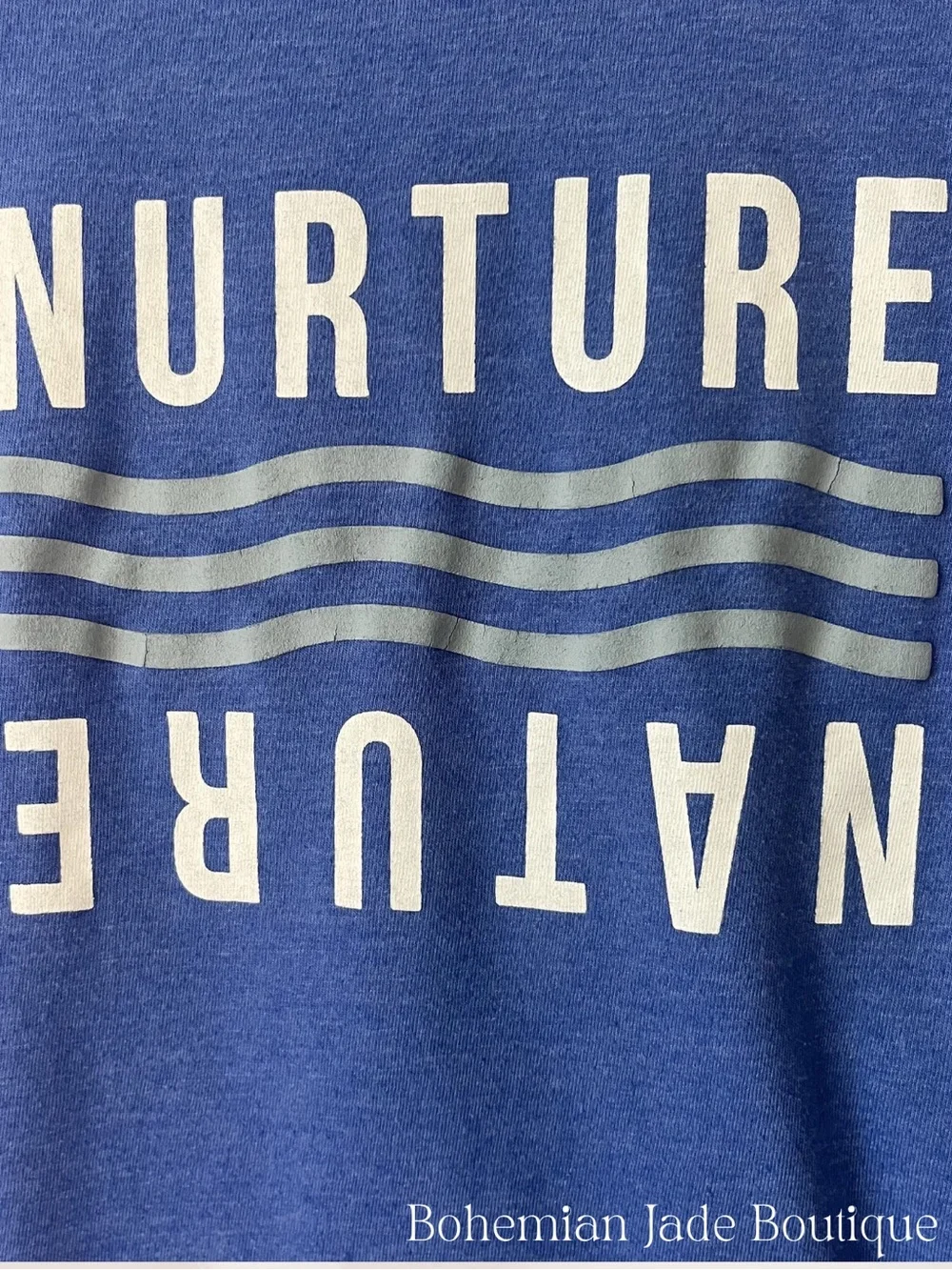 The North Face Nurture Nature Raglan Graphic Tee Women’s Small Blue T-Shirt - Picture 4 of 5